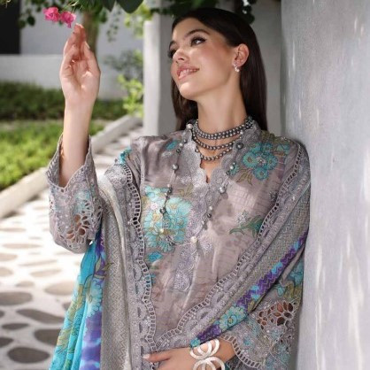 Charizma Naranji Emb Printed Lawn 2peace